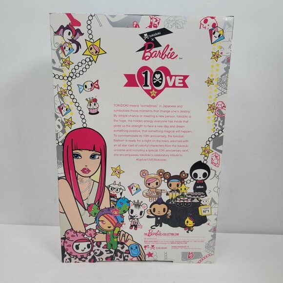 Barbie 10th Anniversary Tokidoki Black Label 2014 CMV57 NIB - Picture 2 of 7